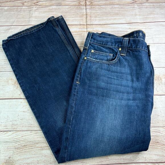 Carhartt Straight Leg Relaxed Fit Dark Wash Jeans - Picture 6 of 7